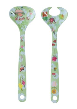 Overbeck and Friends Sztućce &quot;Oh Happy Day&quot; w kolorze zielonym do sałaty - dł. 26,5 cm ze sklepu Limango Polska w kategorii Akcesoria kuchenne - zdjęcie 183926590