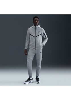 Męskie dzianinowe joggery Nike Tech - Szary ze sklepu Nike poland w kategorii Spodnie męskie - zdjęcie 183927831