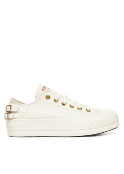 Trampki Converse Chuck Taylor All Star Lift Platform Buckle A11866C Biały ze sklepu eobuwie.pl w kategorii Trampki damskie - zdjęcie 183927921
