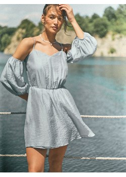 Mohito - Sukienka mini z lyocellem - błękitny ze sklepu Mohito w kategorii Sukienki - zdjęcie 183930482
