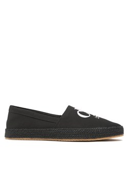 Espadryle Calvin Klein Jeans Espadrille Ess Monogram YM0YM00654 Czarny ze sklepu eobuwie.pl w kategorii Espadryle męskie - zdjęcie 183931982