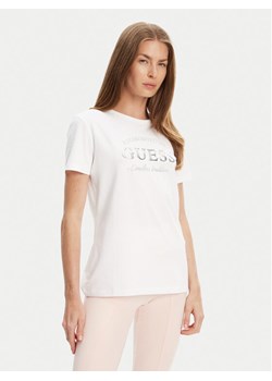 Guess T-Shirt V5YI12 J1314 Biały Regular Fit ze sklepu MODIVO w kategorii Bluzki damskie - zdjęcie 183932101
