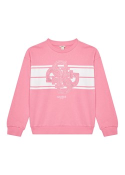 Guess Bluza J5YQ01 KA6R4 Różowy Regular Fit ze sklepu MODIVO w kategorii Bluzy dziewczęce - zdjęcie 183932123