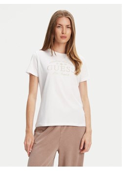 Guess T-Shirt V5YI13J 1314 Biały Regular Fit ze sklepu MODIVO w kategorii Bluzki damskie - zdjęcie 183932133