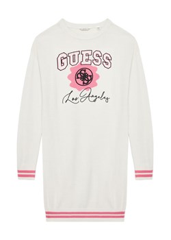 Guess Sukienka dzianinowa J5YK09 Z3OF0 Biały Regular Fit ze sklepu MODIVO w kategorii Sukienki dziewczęce - zdjęcie 183932150