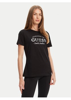 Guess T-Shirt V5YI12 J1314 Czarny Regular Fit ze sklepu MODIVO w kategorii Bluzki damskie - zdjęcie 183932164