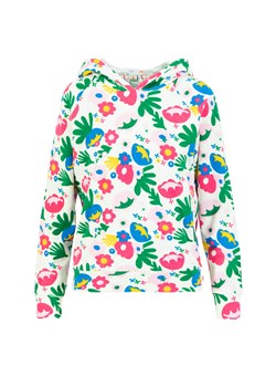 Blutsgeschwister Bluza &quot;Miracle of Wimbledonhappy&quot; w kolorze białym ze wzorem ze sklepu Limango Polska w kategorii Bluzy damskie - zdjęcie 183933414