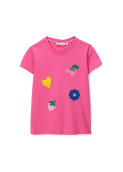 Original Marines T-Shirt DFP3192CF Różowy Regular Fit ze sklepu MODIVO w kategorii Bluzki dziewczęce - zdjęcie 183934710