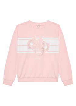 Guess Bluza J5YQ01 KA6R4 Różowy Regular Fit ze sklepu MODIVO w kategorii Bluzy dziewczęce - zdjęcie 183934720