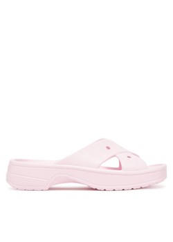 Crocs Klapki Cross Strap 210840 Różowy ze sklepu MODIVO w kategorii Klapki damskie - zdjęcie 183934810