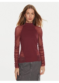 Patrizia Pepe Bluzka 8M1626/J129-M511 Bordowy Regular Fit ze sklepu MODIVO w kategorii Bluzki damskie - zdjęcie 183934811