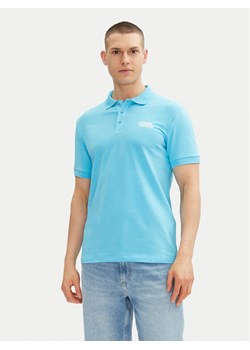 KARL LAGERFELD Polo 745088 552235 Błękitny Regular Fit ze sklepu MODIVO w kategorii T-shirty męskie - zdjęcie 183937920