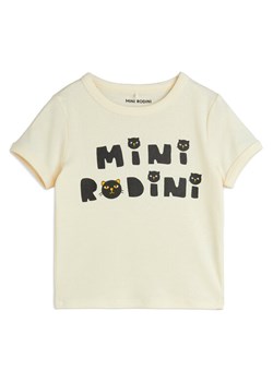 MINI RODINI T-Shirt Cats 2512010611 Biały Regular Fit ze sklepu MODIVO w kategorii Bluzki dziewczęce - zdjęcie 183937981