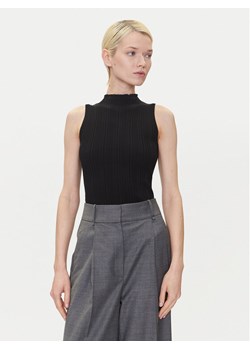 HUGO Top Sarepilk 50542597 Czarny Slim Fit ze sklepu MODIVO w kategorii Bluzki damskie - zdjęcie 183938013