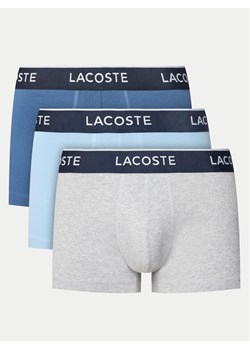 Lacoste Komplet 3 par bokserek 5H1300 Niebieski ze sklepu MODIVO w kategorii Majtki męskie - zdjęcie 183938031