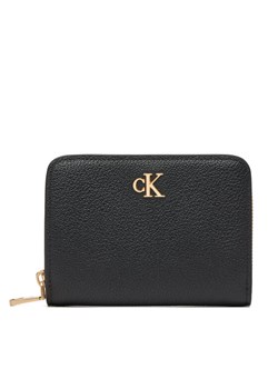 Calvin Klein Duży Portfel Męski Minimal Monogrm Lthr Med Flap Zi LV04F1064G Czarny ze sklepu MODIVO w kategorii Portfele damskie - zdjęcie 183938054