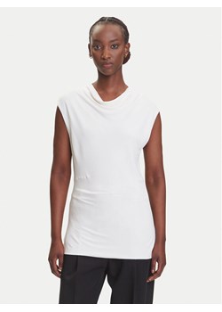 BOSS Bluzka Elamma 50541896 Biały Slim Fit ze sklepu MODIVO w kategorii Bluzki damskie - zdjęcie 183938101