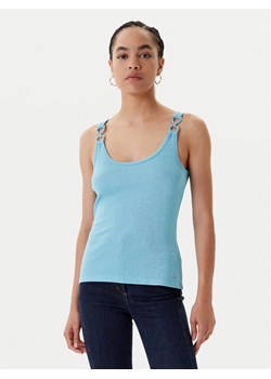 Morgan Top 251-DIDONI Turkusowy Slim Fit ze sklepu MODIVO w kategorii Bluzki damskie - zdjęcie 183938130