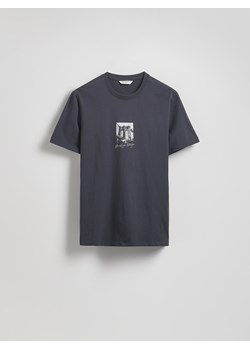 Reserved - T-shirt regular z nadrukiem - ciemnoszary ze sklepu Reserved w kategorii T-shirty męskie - zdjęcie 183939741