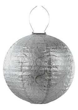 Lumiz Lampion solarny LED &quot;Tigres Rond&quot; w kolorze srebrnym - Ø 40 cm ze sklepu Limango Polska w kategorii Oświetlenie ogrodowe - zdjęcie 183940510