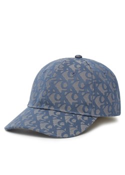 Czapka z daszkiem Calvin Klein Aop 6 Panel Baseball Cap LV04K5058G Niebieski ze sklepu eobuwie.pl w kategorii Czapki z daszkiem damskie - zdjęcie 183940744