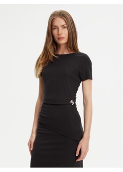 Guess T-Shirt W5YP14 KAQL2 Czarny Regular Fit ze sklepu MODIVO w kategorii Bluzki damskie - zdjęcie 183941594