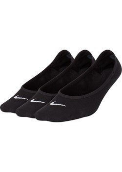 Damskie treningowe skarpety stopki Nike Everyday Lightweight (3 pary) - Czerń ze sklepu Nike poland w kategorii Skarpetki damskie - zdjęcie 183942773
