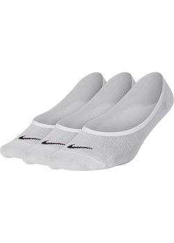 Damskie treningowe skarpety stopki Nike Everyday Lightweight (3 pary) - Biel ze sklepu Nike poland w kategorii Skarpetki damskie - zdjęcie 183942774