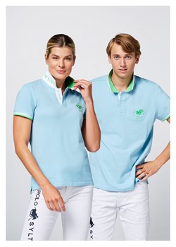 Polo Sylt Koszulka polo w kolorze błękitnym ze sklepu Limango Polska w kategorii Bluzki damskie - zdjęcie 183943083