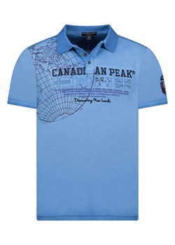 Canadian Peak Koszulka polo &quot;Kobias&quot; w kolorze niebieskim ze sklepu Limango Polska w kategorii T-shirty męskie - zdjęcie 183943680