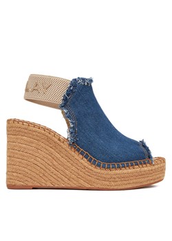 Sandały REPLAY Jess Tyne Denim Wedge Sandal GWP4G.000.C0036T Niebieski ze sklepu eobuwie.pl w kategorii Espadryle damskie - zdjęcie 183943731