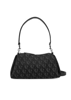Torebka Calvin Klein Jeans Lyl Lg Jqd Smll Shld LV04K3142G Czarny ze sklepu eobuwie.pl w kategorii Torebki damskie - zdjęcie 183943742