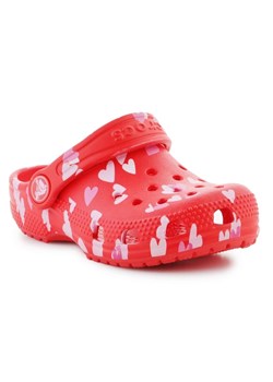 Klapki Crocs Classic Vday Clog T  209755-6ZR czerwone ze sklepu ButyModne.pl w kategorii Klapki dziecięce - zdjęcie 183944162