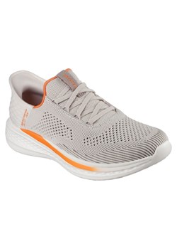 Buty Skechers Slade-Quinto 210810-SND szare ze sklepu ButyModne.pl w kategorii Buty sportowe męskie - zdjęcie 183944181