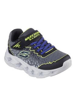 Buty Skechers S Lights Vortex 2.0 Zorento 400603L-BKYL czarne ze sklepu ButyModne.pl w kategorii Buty sportowe dziecięce - zdjęcie 183944231