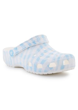 Klapki Crocs Classic Gingham Clog 211006-16S białe ze sklepu ButyModne.pl w kategorii Klapki damskie - zdjęcie 183944410