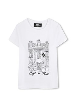 Karl Lagerfeld Kids T-Shirt Z30494 D Biały Regular Fit ze sklepu MODIVO w kategorii T-shirty chłopięce - zdjęcie 183944791
