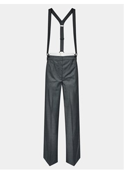 Remain Spodnie materiałowe W. Suspenders 500362514 Szary Straight Fit ze sklepu MODIVO w kategorii Spodnie damskie - zdjęcie 183944800