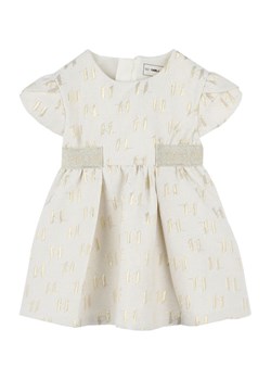 Karl Lagerfeld Kids Sukienka codzienna Z30515 S Écru Regular Fit ze sklepu MODIVO w kategorii Sukienki dziewczęce - zdjęcie 183944890