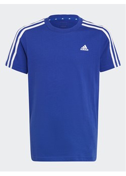 adidas T-Shirt Essentials 3-Stripes Cotton T-Shirt IC0604 Niebieski Regular Fit ze sklepu MODIVO w kategorii T-shirty chłopięce - zdjęcie 183944951