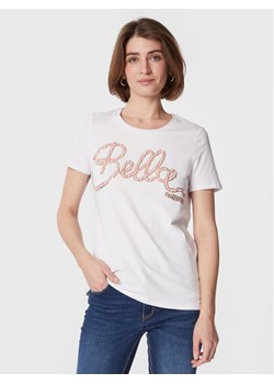 Fracomina T-Shirt FR23ST3003J401N5 Biały Regular Fit ze sklepu MODIVO w kategorii Bluzki damskie - zdjęcie 183944952