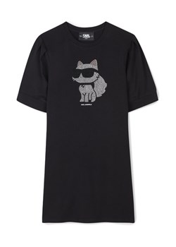 Karl Lagerfeld Kids Sukienka codzienna Z30458 M Czarny Regular Fit ze sklepu MODIVO w kategorii Sukienki dziewczęce - zdjęcie 183944982