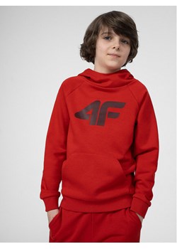 4F Bluza 4FJSS23TSWSM220 Czerwony Regular Fit ze sklepu MODIVO w kategorii Bluzy chłopięce - zdjęcie 183945052