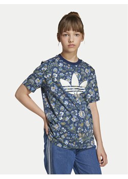 adidas T-Shirt Liberty London JV7818 Granatowy Loose Fit ze sklepu MODIVO w kategorii Bluzki dziewczęce - zdjęcie 183945090