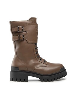 Pinko Trapery Cumino Boot 1H2135 A072 Brązowy ze sklepu MODIVO w kategorii Workery damskie - zdjęcie 183945274
