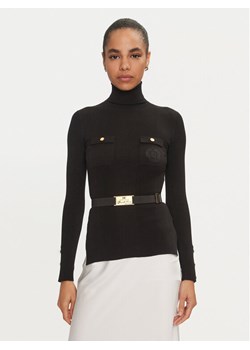 Elisabetta Franchi Golf MK-11B-46E2-V890 Czarny Slim Fit ze sklepu MODIVO w kategorii Swetry damskie - zdjęcie 183945304