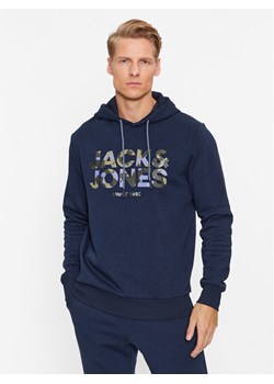 Jack&Jones Bluza James 12235338 Granatowy Regular Fit ze sklepu MODIVO w kategorii Bluzy męskie - zdjęcie 183945483