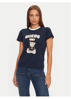 Guess T-Shirt V4BI10 KA260 Granatowy Regular Fit ze sklepu MODIVO w kategorii Bluzki damskie - zdjęcie 183945484