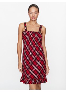 Lauren Ralph Lauren Koszula nocna ILN22282 Czerwony Regular Fit ze sklepu MODIVO w kategorii Koszule nocne - zdjęcie 183945503