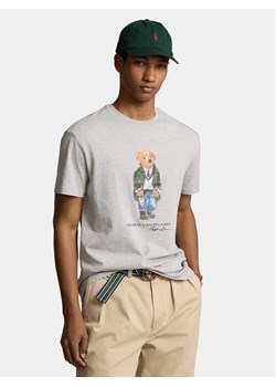 Polo Ralph Lauren T-Shirt 710854497035 Szary Regular Fit ze sklepu MODIVO w kategorii T-shirty męskie - zdjęcie 183945570